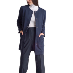 KIT AND ACE COLLARLESS BLAZER JACKET SIZE M